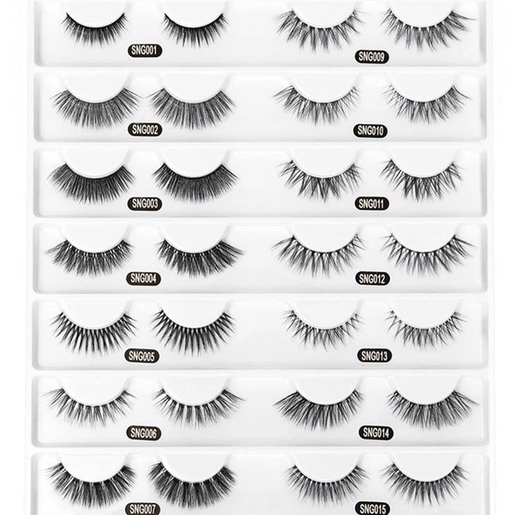 3D Natural Lashes Clear Band